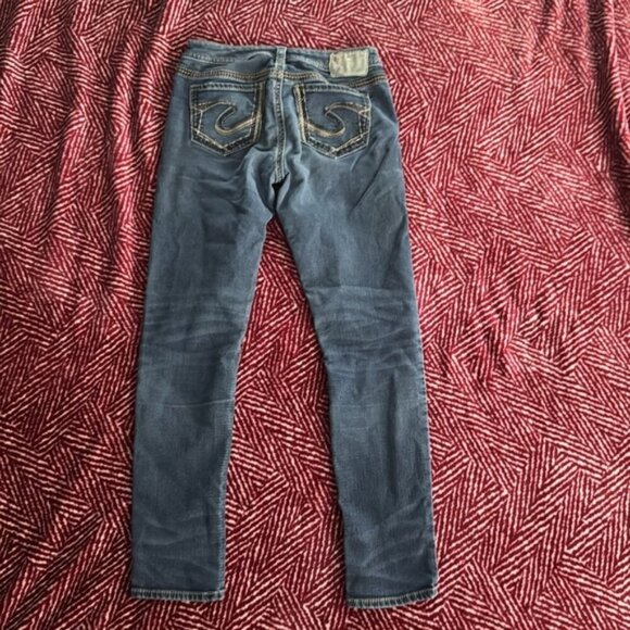 Silver Jeans 29 Medium Wash Suki Mid Pencil Skinny - Picture 8 of 11